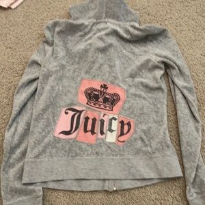 Juicy velour hooded zip up
